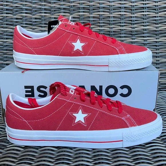 Converse One Star Pro OX University Red/White MEN`S - Picture 1 of 16